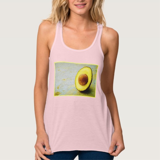 "Half Avocado" Niedliches Foto. Jetzt kaufen Tank Top (Vorderseite)