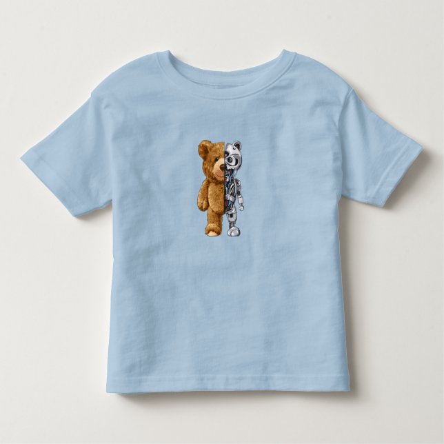 Half Bear Half Robot Kleinkind T-shirt (Vorderseite)