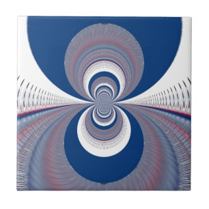 Half Blau Fliese
