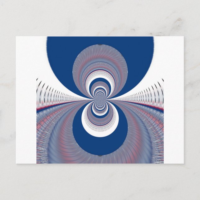 Half Blau Postkarte (Vorderseite)