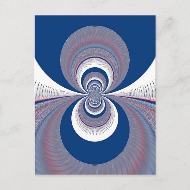 Half Blau Postkarte (Vorderseite)