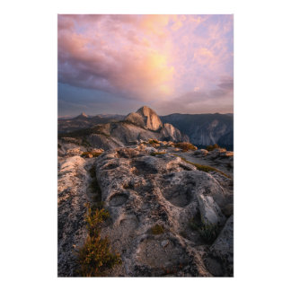 Half Dome in der Dämmerung Fotodruck