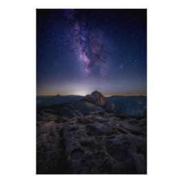 Half Dome unter der Milchstraße Fotodruck