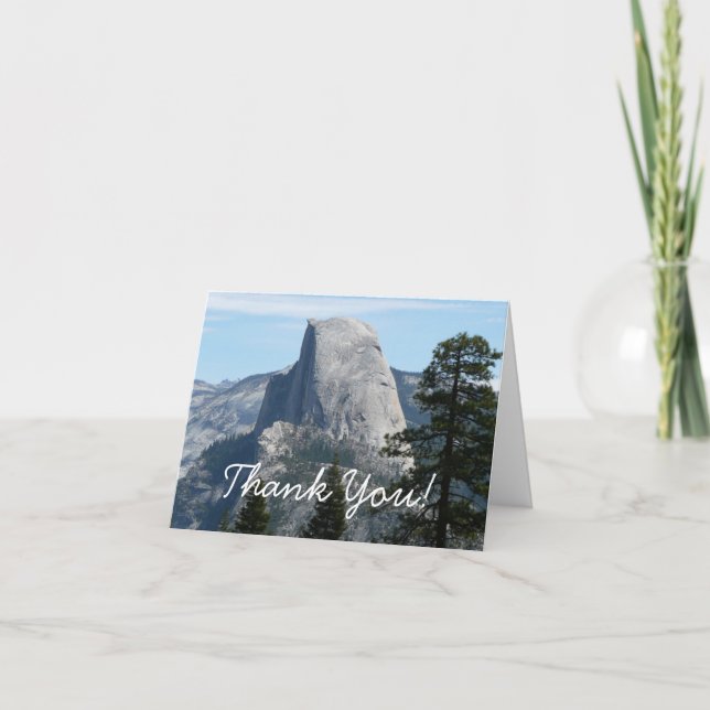 Half Dome vom Panorama Trail I Dankeskarte (Vorderseite)