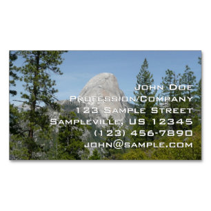 Half Dome vom Panorama Trail II Magnetische Visitenkarte