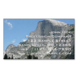 Half Dome von der Seite im Yosemite-Nationalpark Magnetische Visitenkarte