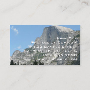 Half Dome von der Seite im Yosemite-Nationalpark Visitenkarte