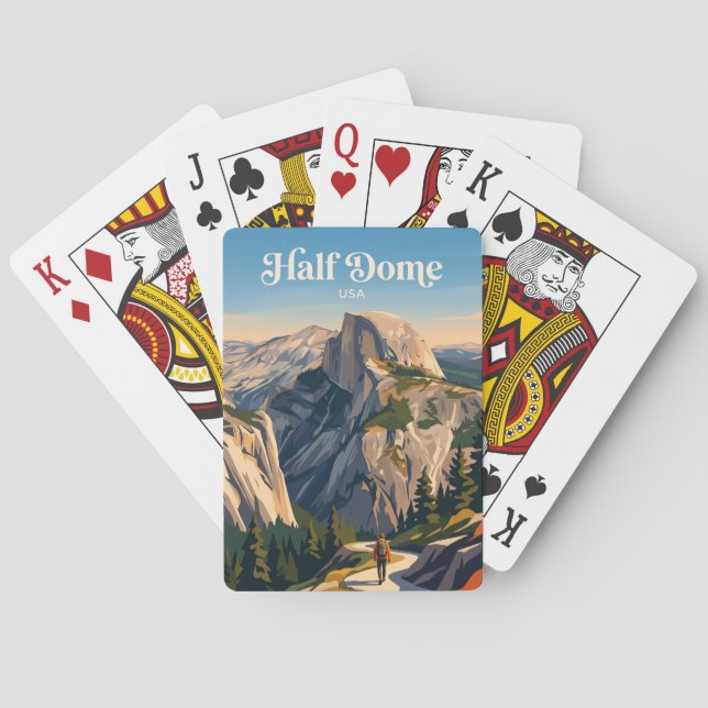 Half Dome Yosemite USA Spielkarten (Rückseite)