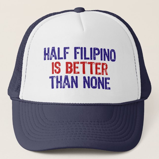Half Filipino Truckerkappe (Vorderseite)