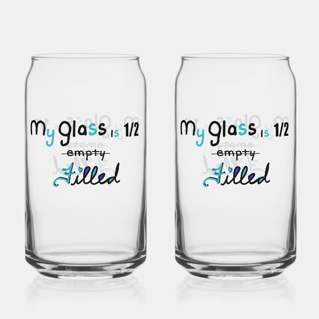Half Filled Glass Dosenglas (Vorderseite)