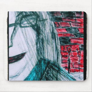 HALF GIRL MOUSEPAD
