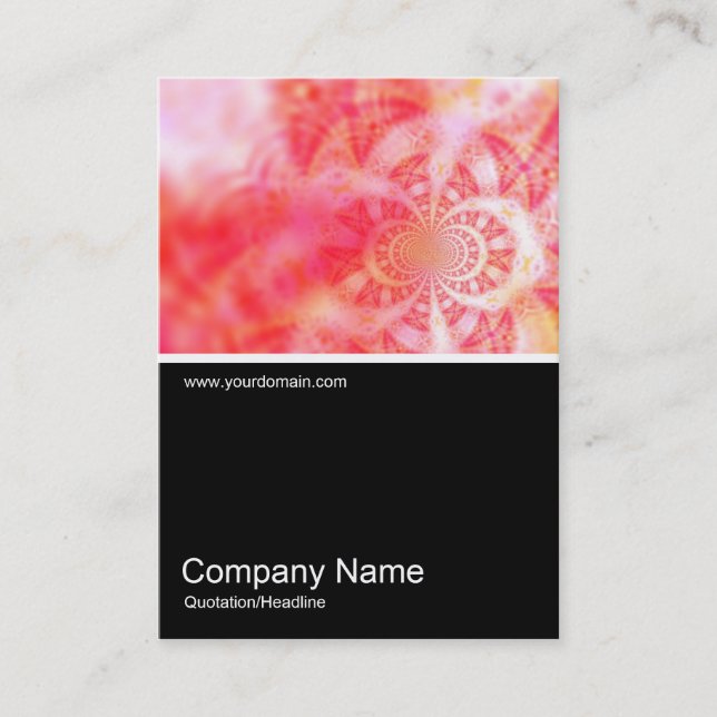 Half&Half Foto 0123 - Vortex of Time Abstrakt Visitenkarte (Vorderseite)