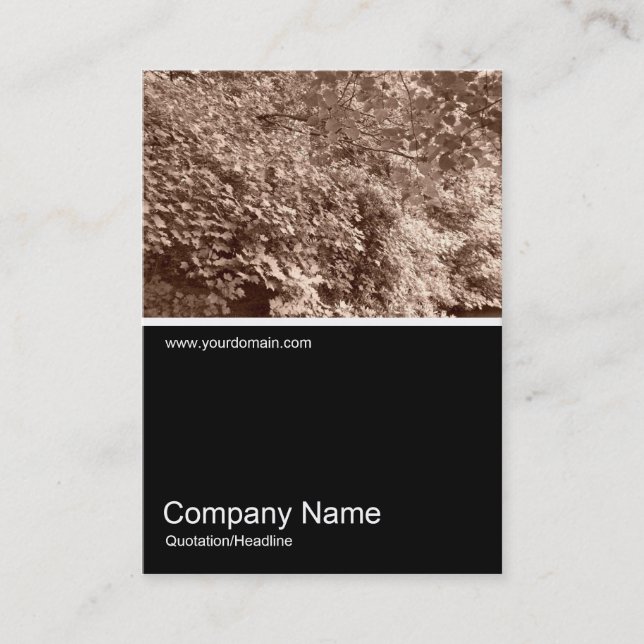 Half&Half Foto 018 - Blätter Visitenkarte (Vorderseite)