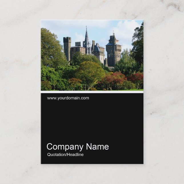 Half&Half Foto 0238 - Schloss Cardiff II Visitenkarte (Vorderseite)