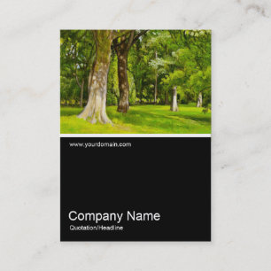 Half&Half Foto 080 - Bäume im Park, Öl Visitenkarte