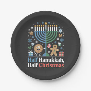 Half Hanukkah Weihnachten Weihnachten Weihnachten  Pappteller