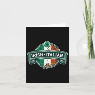 Half Irish Half Italienisch Funny Irish Shamro Karte
