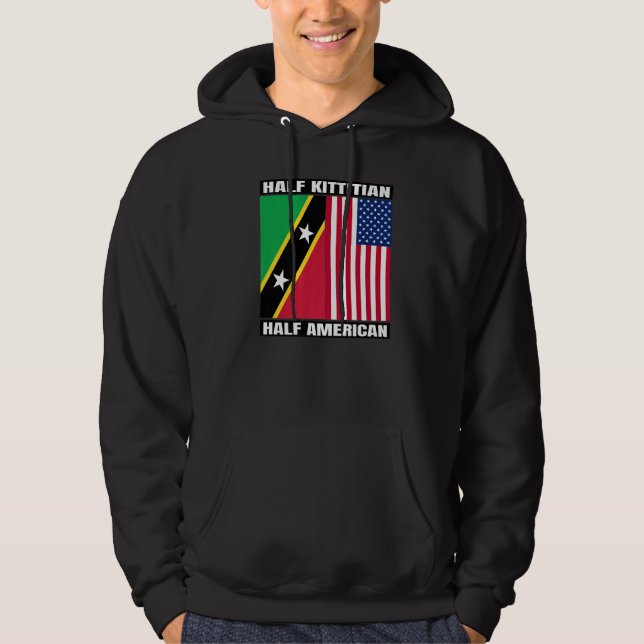 Half Kittitian American Saint Kitts and Nevis Heri Hoodie (Vorderseite)
