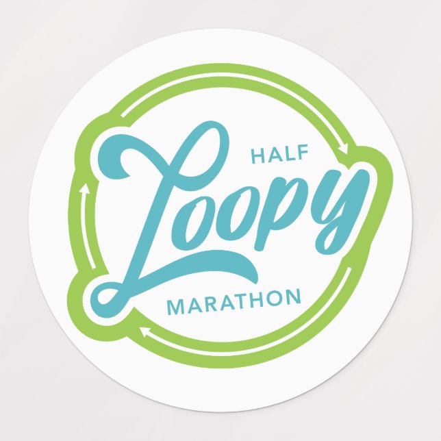 Half-Loopy-Aufkleber Etiketten (Design 3)