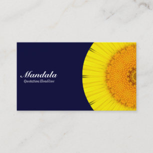 Half Mandala 09 - Dunkle Marine Visitenkarte