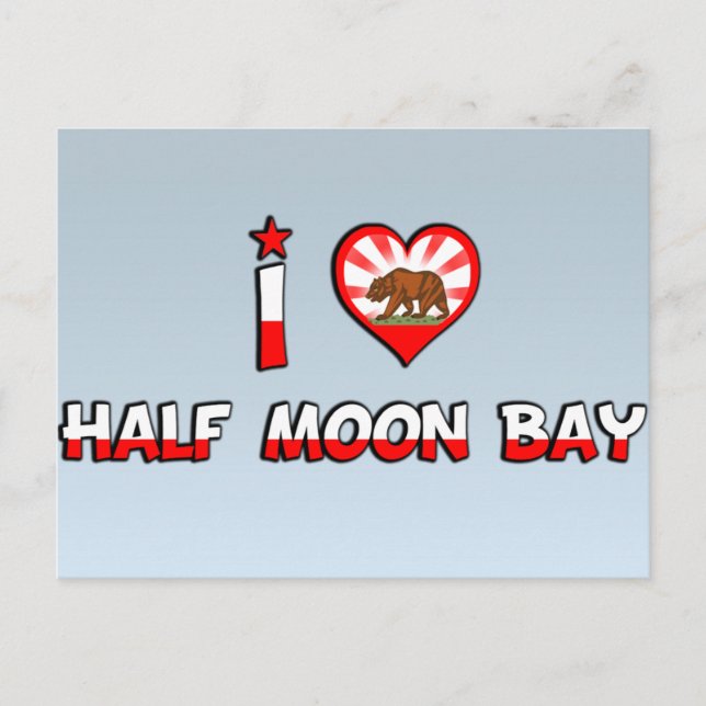 Half Moon Bay, CA Postkarte (Vorderseite)