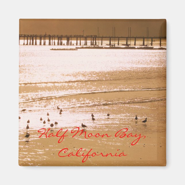 Half Moon Bay, California Magnet (Devant)