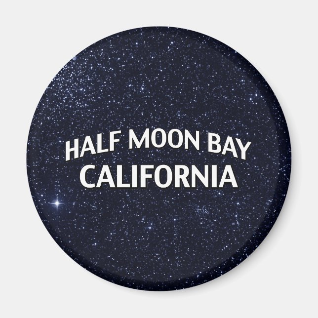 Half Moon Bay Kalifornien Magnet (Vorne)