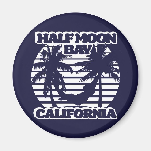 Half Moon Bay Kalifornien Magnet (Vorne)