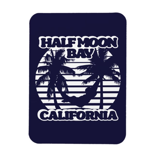 Half Moon Bay Kalifornien Magnet (Vertikal)