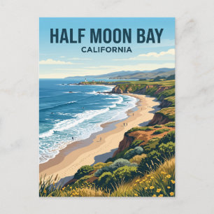Half Moon Bay Kalifornien Postkarte