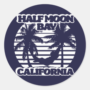 Half Moon Bay Kalifornien Runder Aufkleber