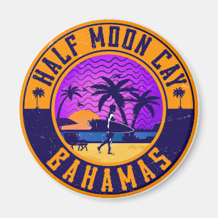 Half Moon Cay Bahamas - Retro Vintage 80s Magnet