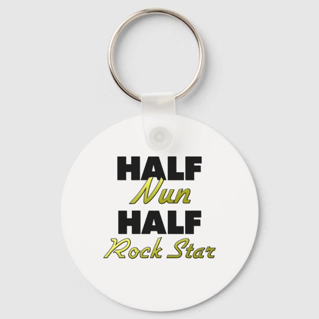 Half Nun Half Rock Star Schlüsselanhänger (Vorderseite)