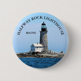 Half Rock Lighthouse, Maine Round Button