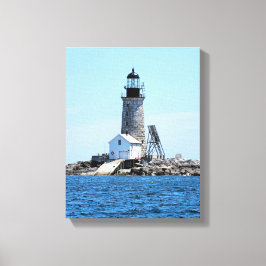 Half Rock Lighthouse, ME Wrapped Canvas Print Leinwanddruck