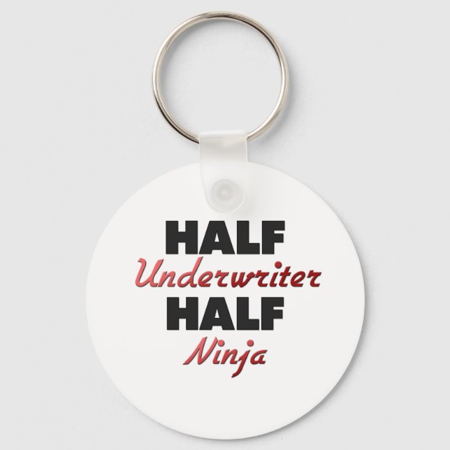 Half Underwriter Half Ninja Schlüsselanhänger (Vorderseite)
