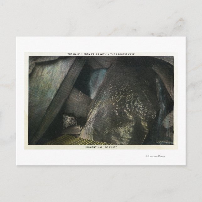 Half versteckte Falls View of Judgment Hall of Pla Postkarte (Vorderseite)