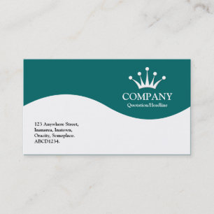 Half Wave Crown - Aquamarin Green 006666 Visitenkarte