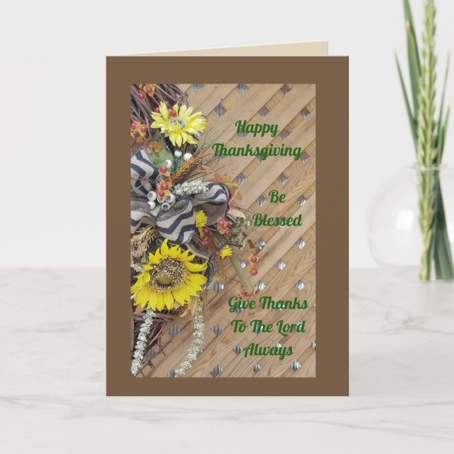 HALF WREATH AUTUMN - GREETING CARD KARTE (Vorderseite)