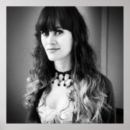 HalfAngel66 Schwarz & Weiß Poster