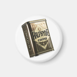 Halfhyde Coffee Co Retro Kaffeetine Magnet