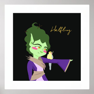 Halfling-Zeichen Foliendrucke