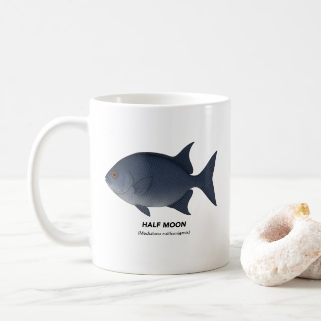 Halfmoon - Meerestiere in Kalifornien Kaffeetasse (Mit Donut)