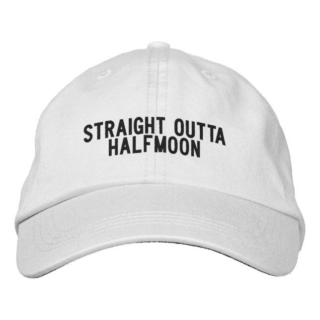 Halfmoon New York Hat Bestickte Baseballkappe (Vorderseite)