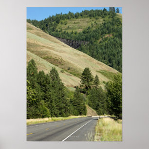 Halfmoon Trestle und Highway 95 (Poster 28"x20") Poster