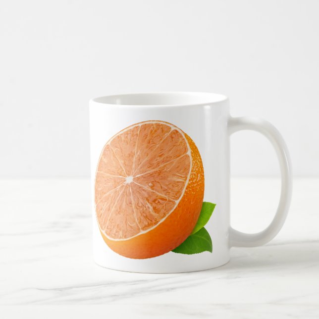 Hälfte der Mandarine Kaffeetasse (Rechts)