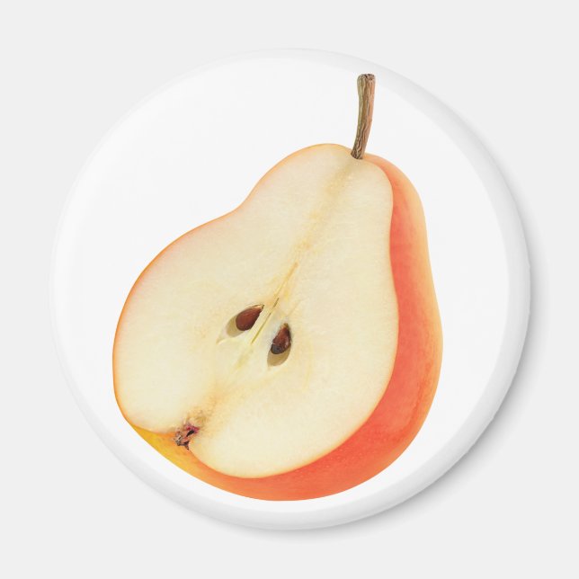 Hälfte der roten Birne Magnet (Vorne)