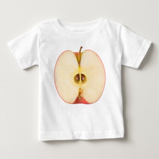 Hälfte des roten Apfels Baby T-shirt