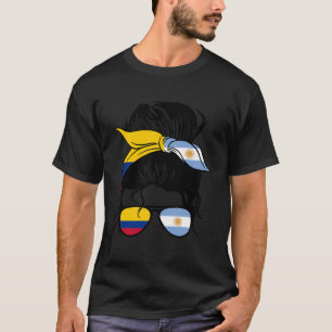 Hälfte Kolumbianer Hälfte argentinischer Mix Kolum T-Shirt