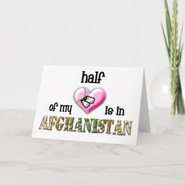 Hälfte meines Herzens… Afghanistan 2 Karte (Vorderseite)